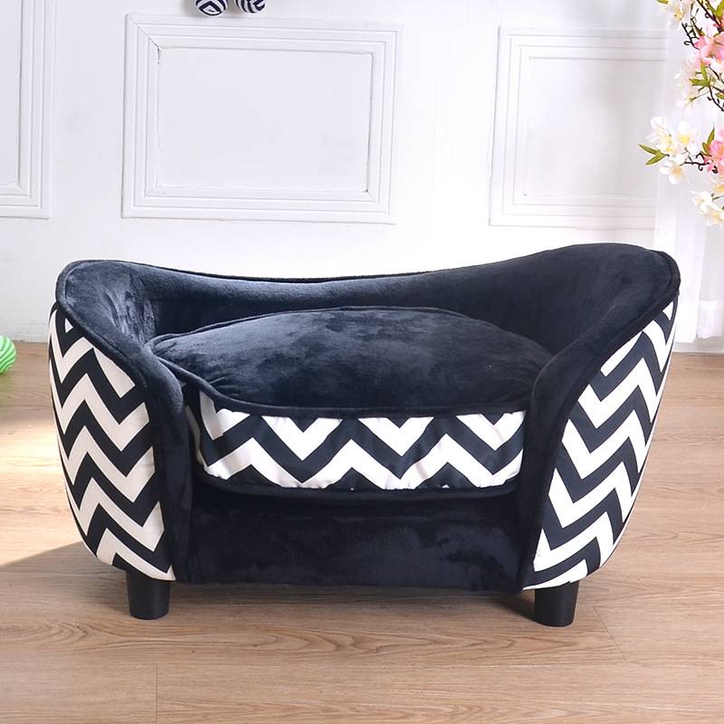 Cute Boom Round Pet Dog Cat Children Sofa Pet Supplies Pet Kennel Cat Litter Stripe Pattern Fashion Design Style