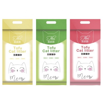 2019 natural eco friendly dust free products tofu cat litter factory direct cheap price high quality easy to clean Amazon best